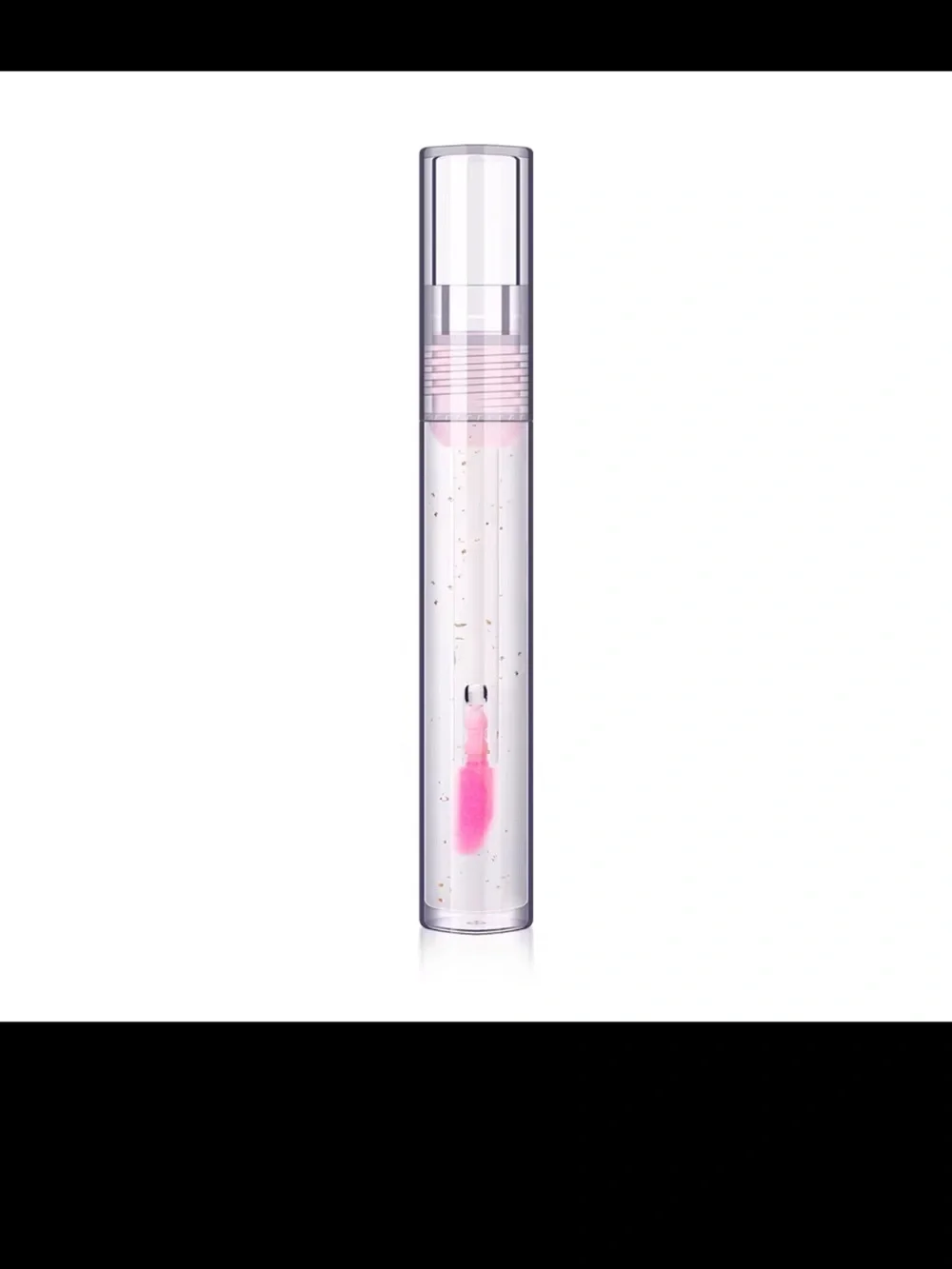 Shimmer Lip Gloss Trio — Pink, Blue & Green with Gold Flakes